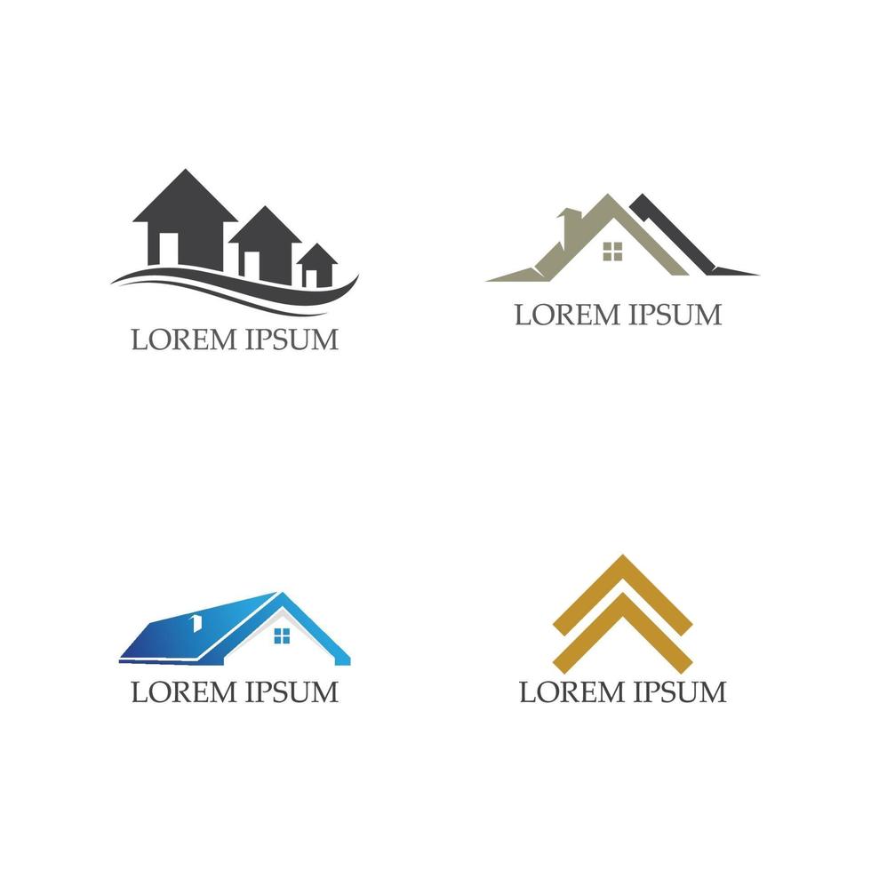 home logo en symbolen pictogrammen sjabloonafbeeldingen vector