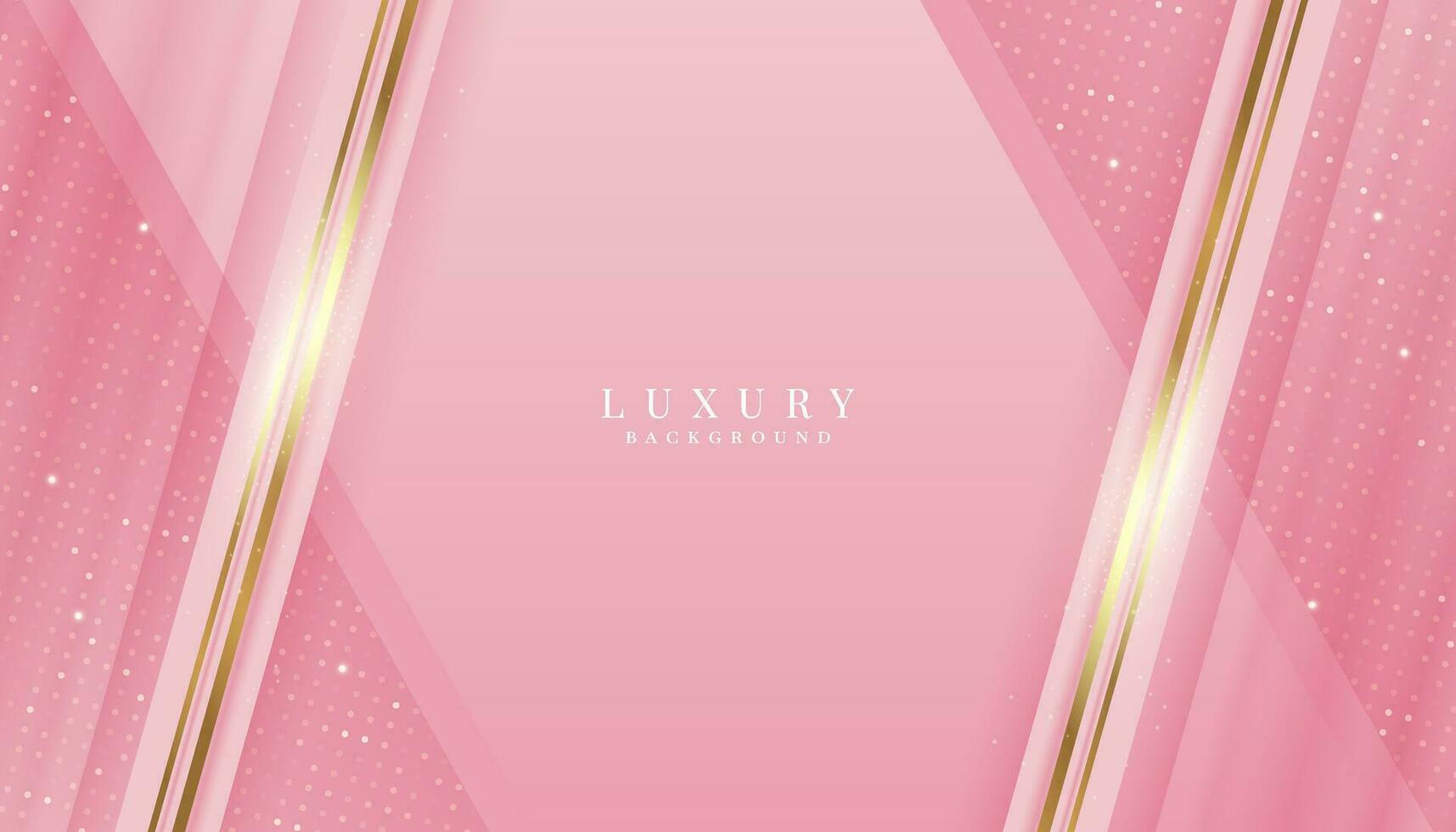 luxueus roze achtergrond met sprankelend goud en schitteren. modern elegant abstract achtergrond vector