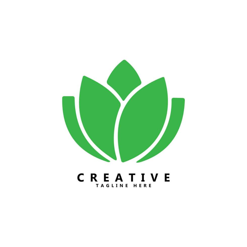 creatief bloem logo ontwerp vector