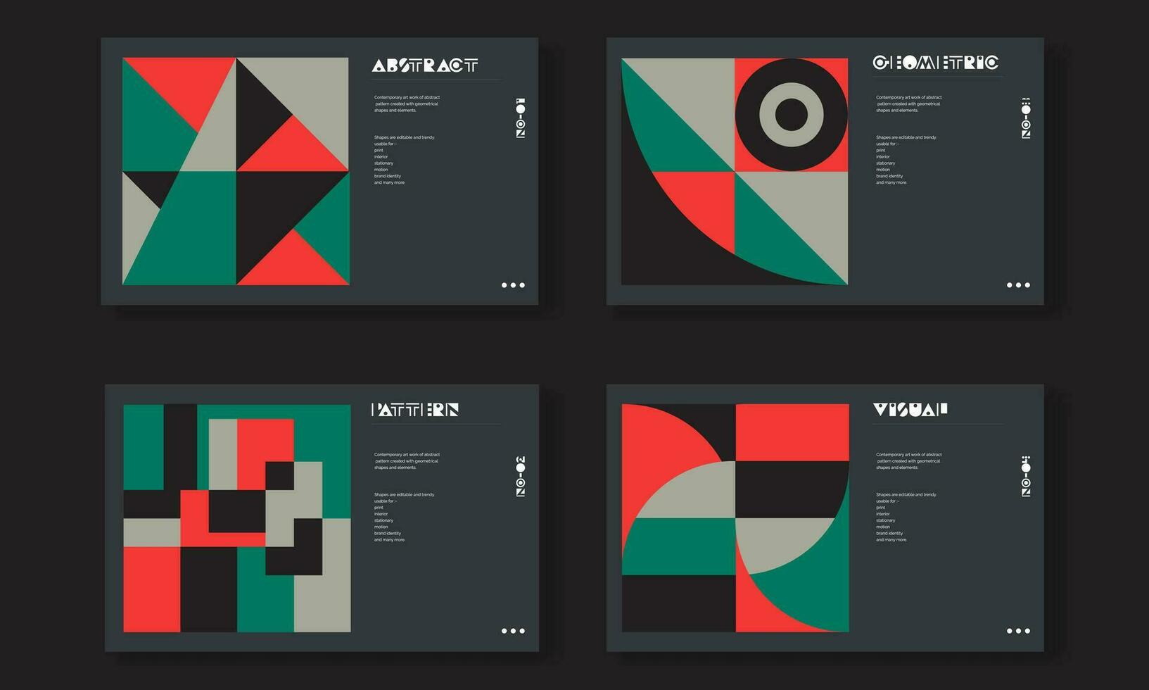 postmodernisme geïnspireerd grafisch ontwerp van vector poster Hoes lay-out gemaakt met vector abstract elementen en meetkundig vormen, nuttig voor poster kunst, website koppen, voorkant bladzijde ontwerp,