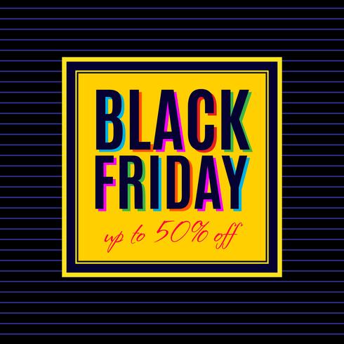 Black Friday-verkoopafficheontwerp vector