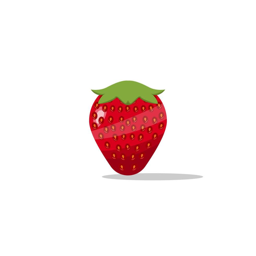 cartoon aardbei fruit vector