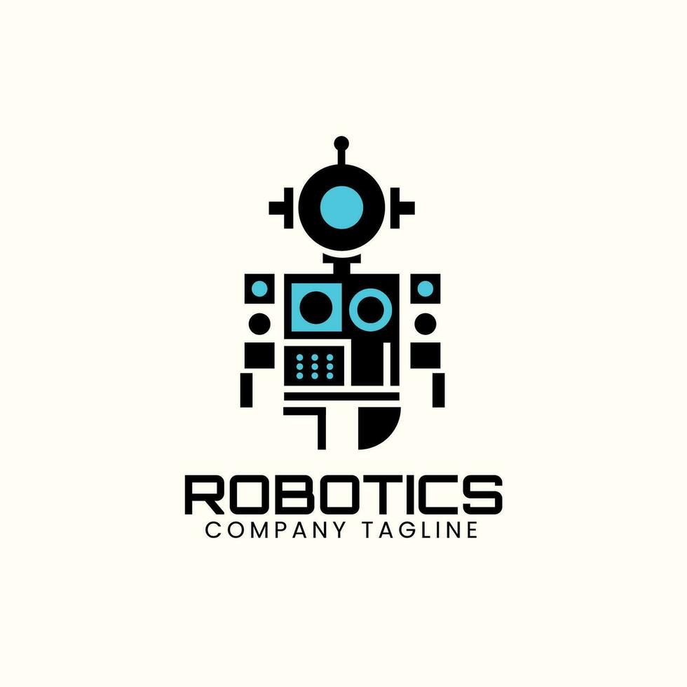 robotica logo ontwerp sjabloon vector