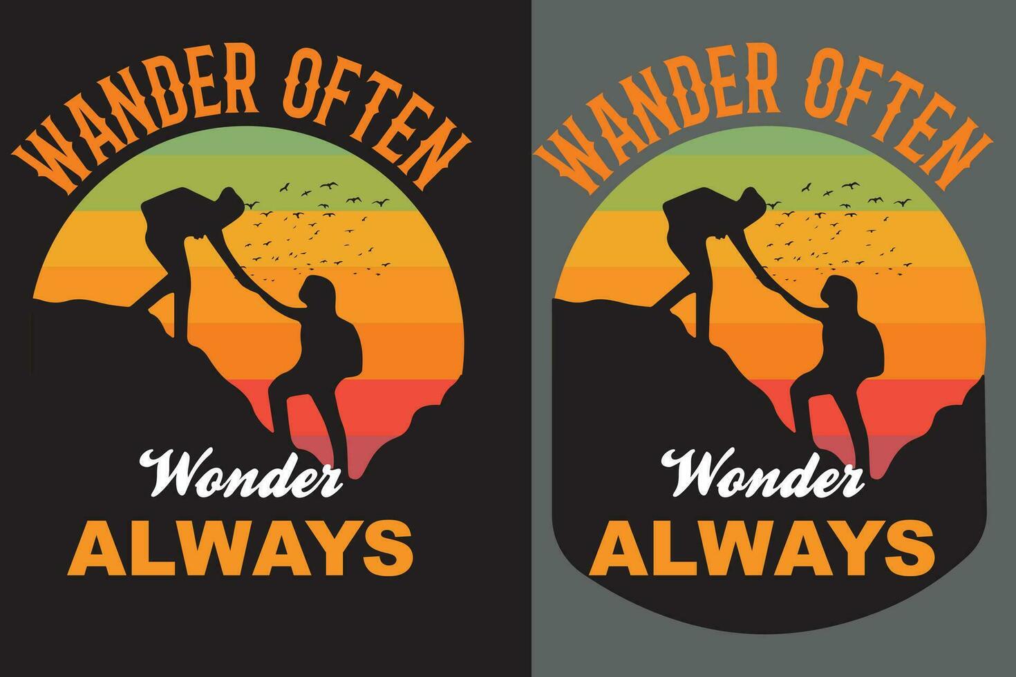 wandelen creatief t-shirt vector ontwerp, citaten over hiking, wijnoogst wandelen t shirt, hiking, camping,