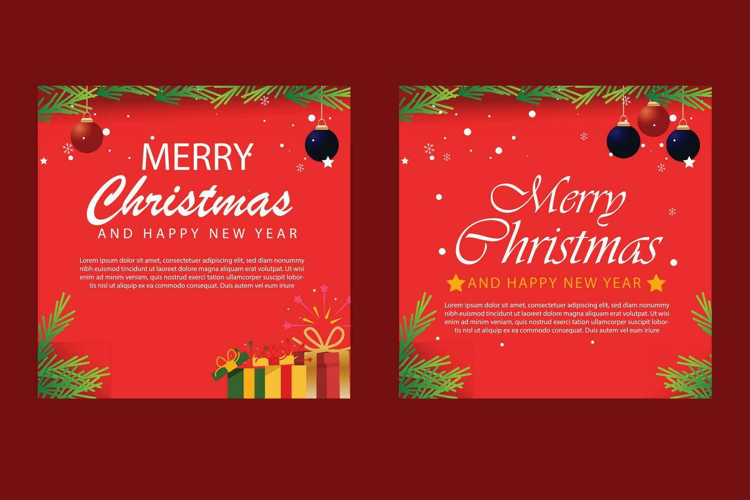 vector sjabloon sociaal media na, banier, poster vrolijk Kerstmis viering en decoratie voor prijs promoties in winter, Kerstmis in december.