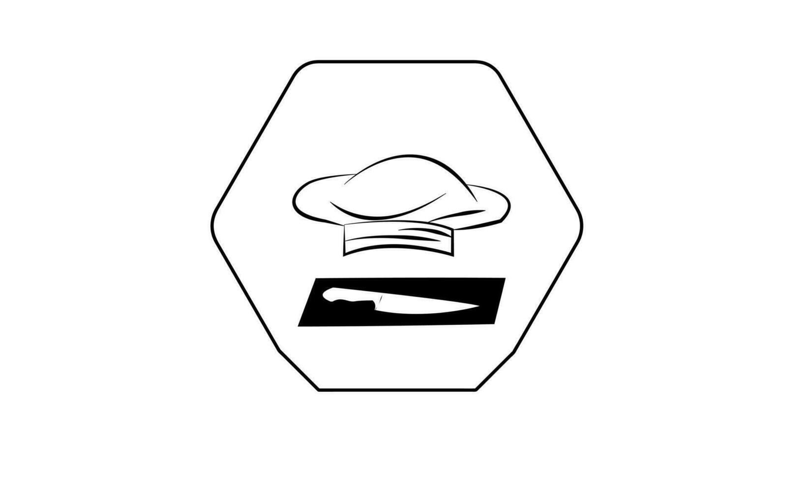 vector chef hulpmiddelen, mes en chef hoed icoon geïsoleerd Aan wit achtergrond