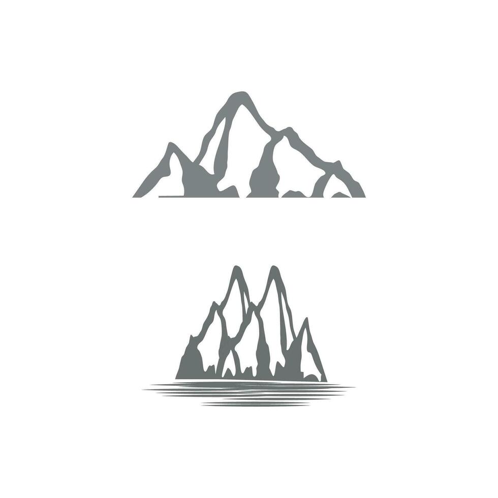 berg pictogram logo sjabloon vector illustratie ontwerp