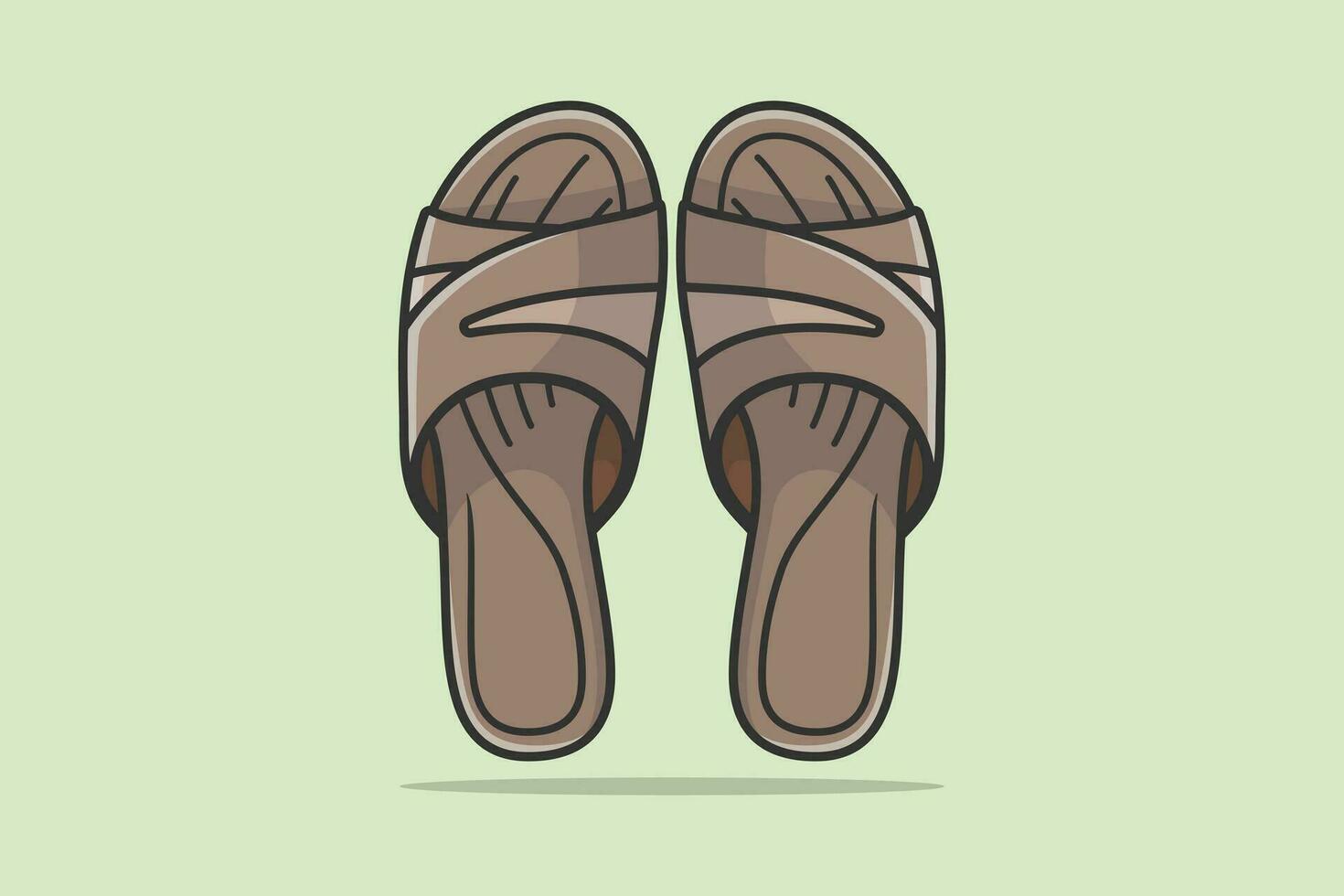 paar- van Dames schoenen slippers schoenen vector illustratie. schoonheid mode voorwerpen icoon concept. vrouw accessoires, elegant slippers vector ontwerp.