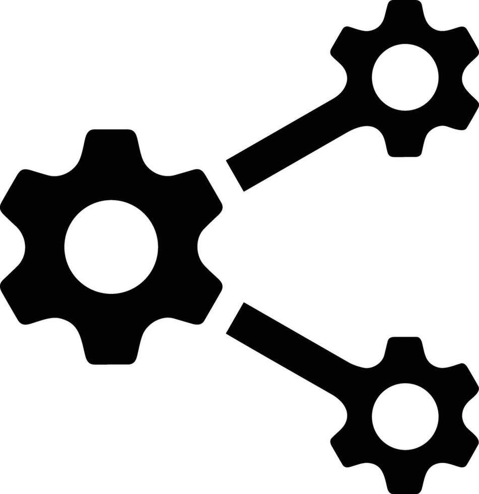 uitrusting instelling symbool icoon vector afbeelding. illustratie van de industrieel wiel mechine mechanisme ontwerp beeld