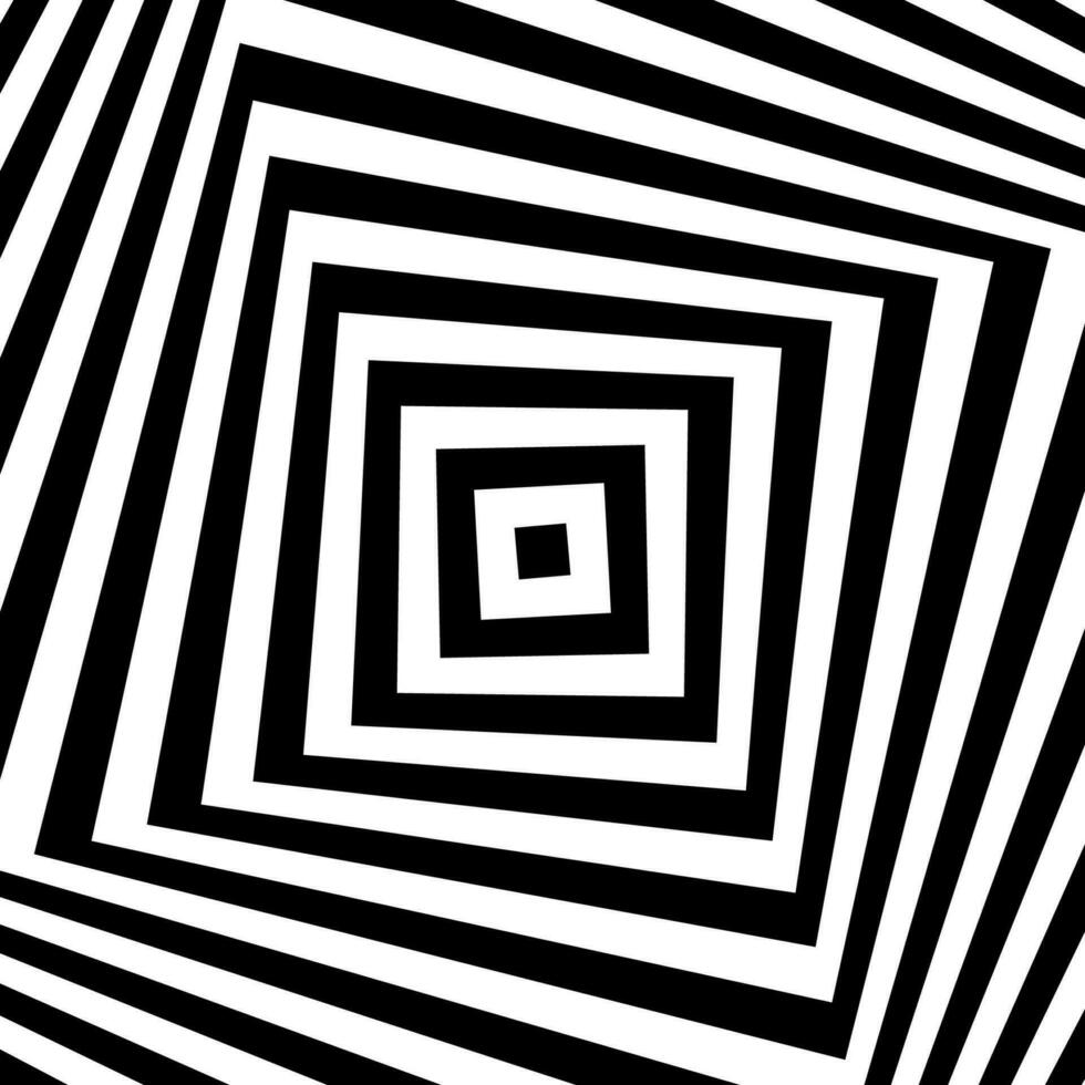 zwart en wit optisch illusie. abstract golvend strepen patroon vector