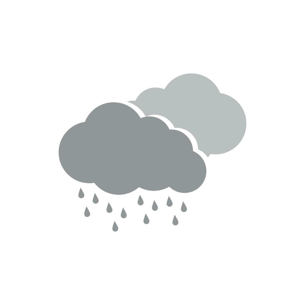 regen icoon en symbool vector sjabloon illustratie