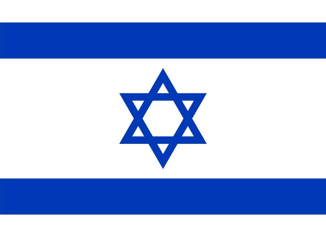 Israël vlag. nationaal vlag van Israël. vector illustratie