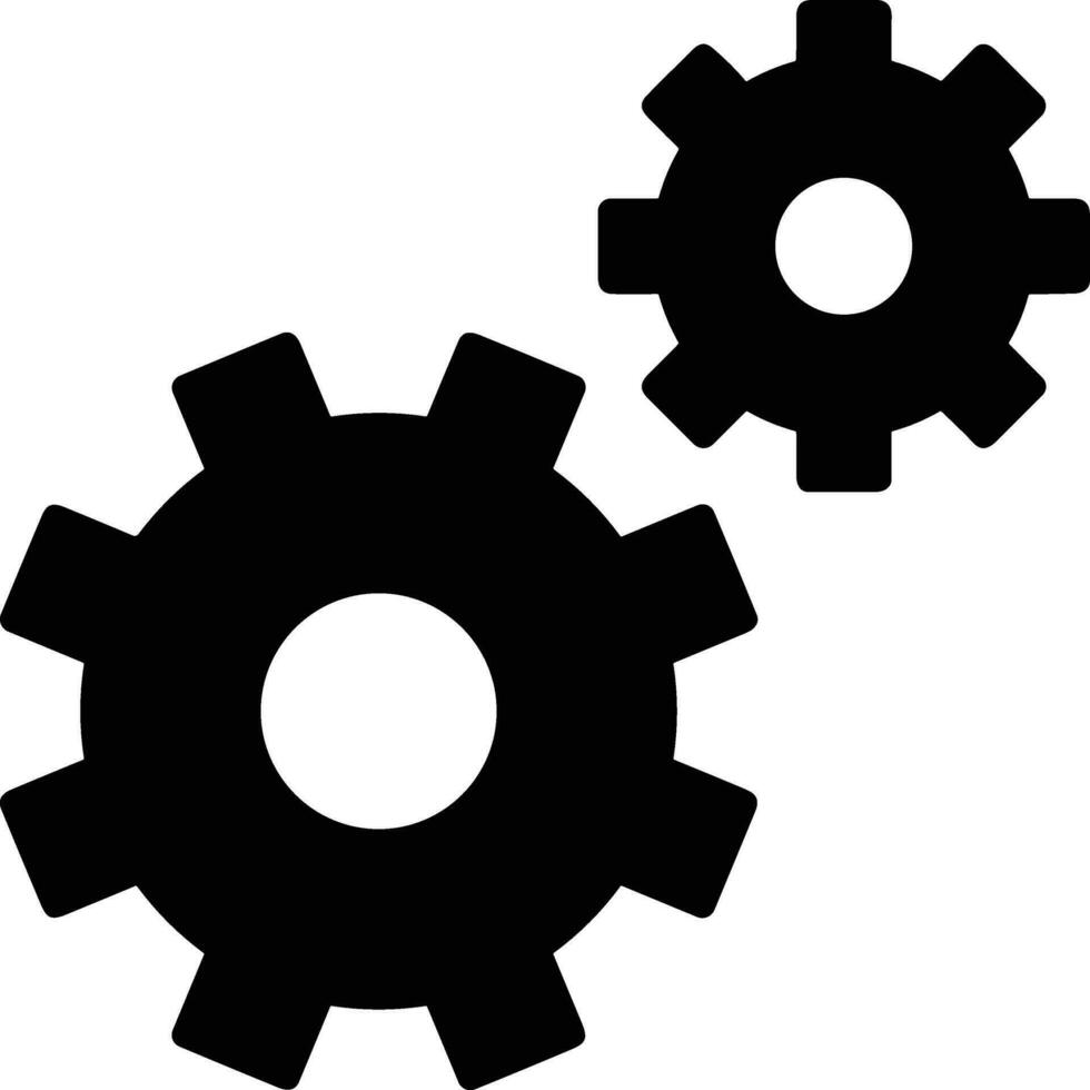 uitrusting instelling symbool icoon vector afbeelding. illustratie van de industrieel wiel mechine mechanisme ontwerp beeld