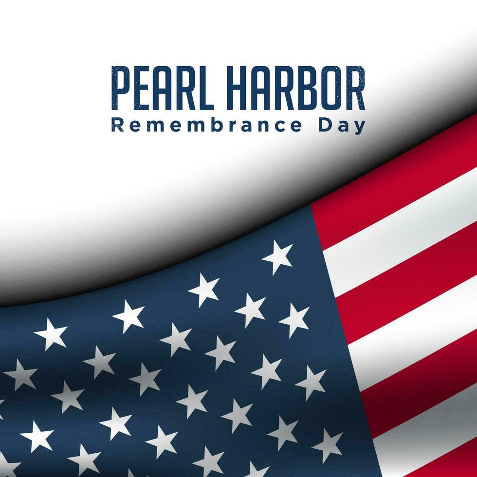 Pearl Harbor herdenkingsdag achtergrond. vector