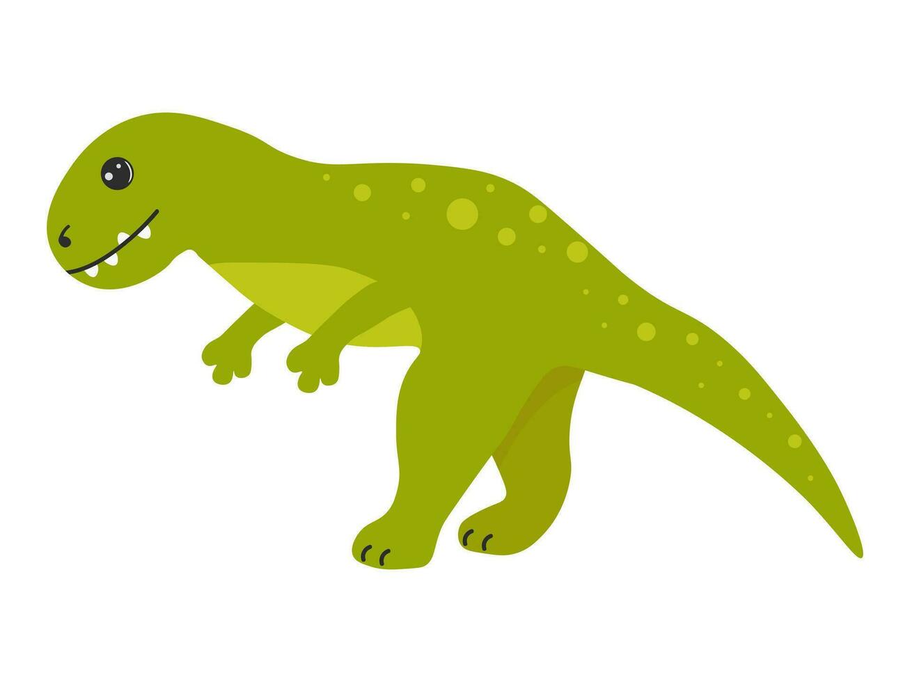 illustratie van schattig tekenfilm dinosaurus Aan wit achtergrond. kan worden gebruikt voor kinderen kamer, sticker, t-shirt, mok en andere ontwerp. schattig weinig dinosaurus. vector