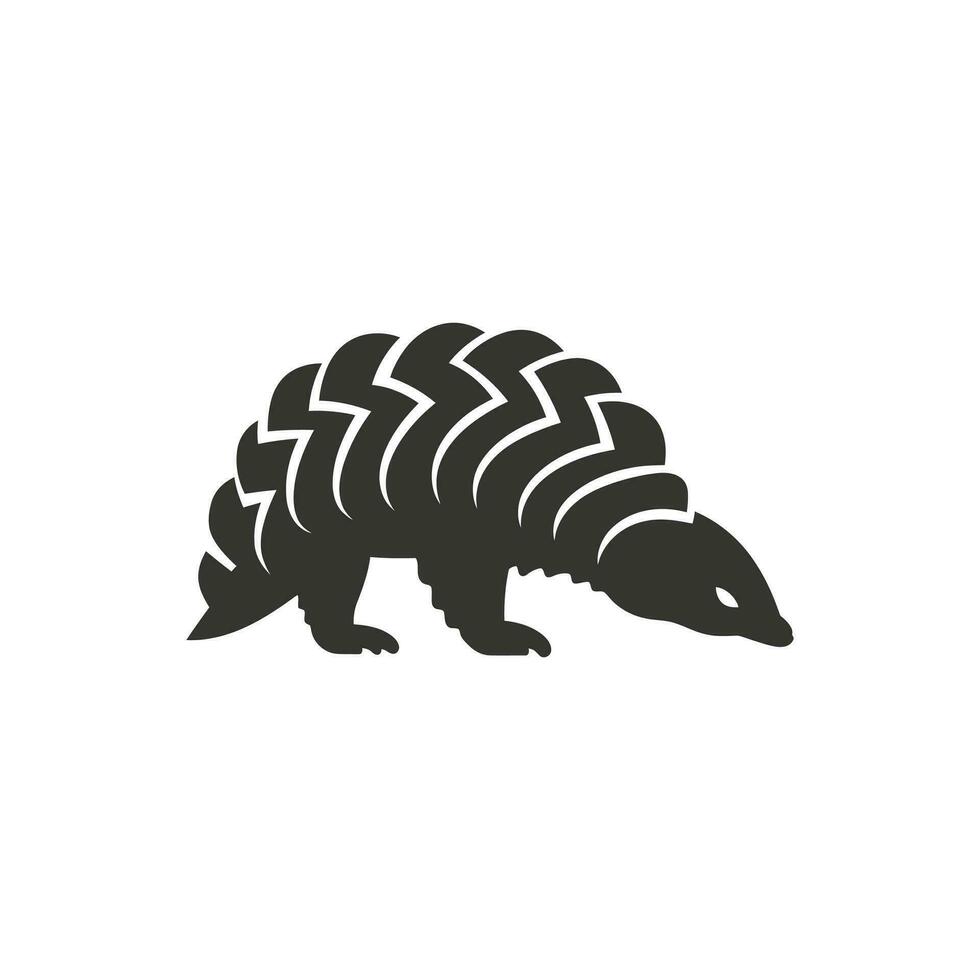 pangolin icoon Aan wit achtergrond - gemakkelijk vector illustratie