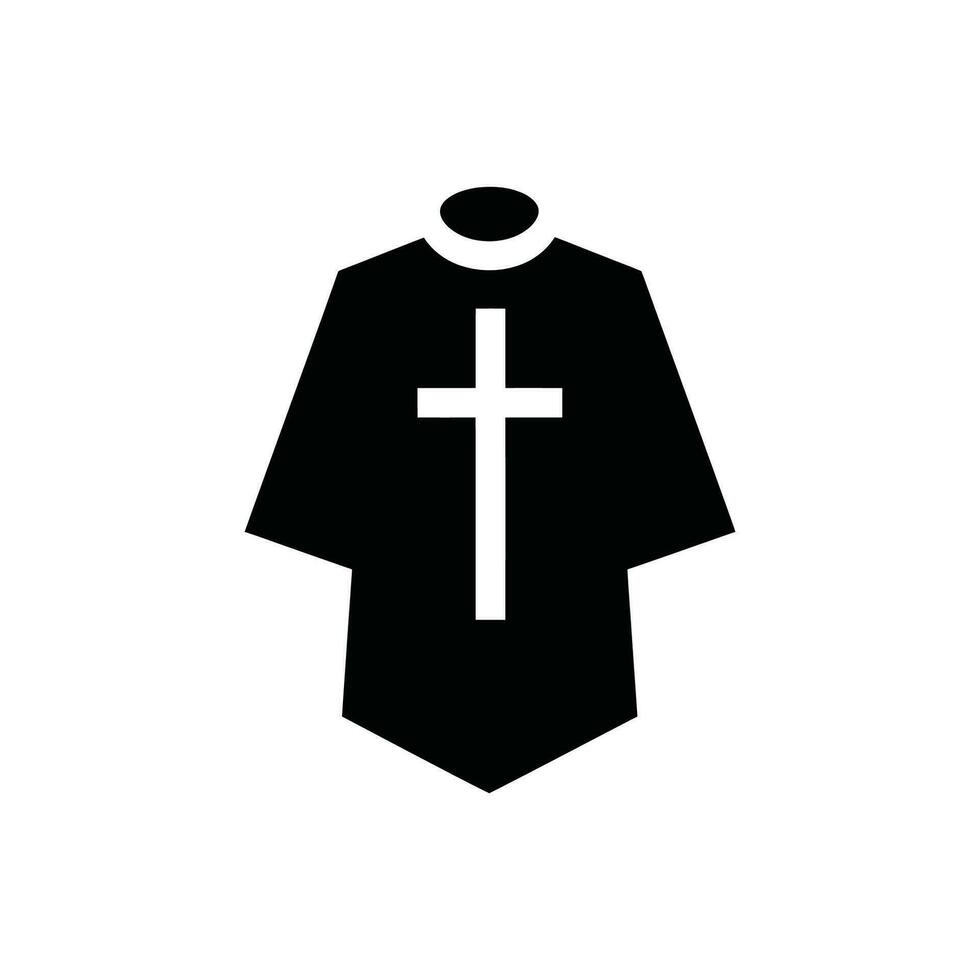 geestelijkheid icoon Aan wit achtergrond - gemakkelijk vector illustratie