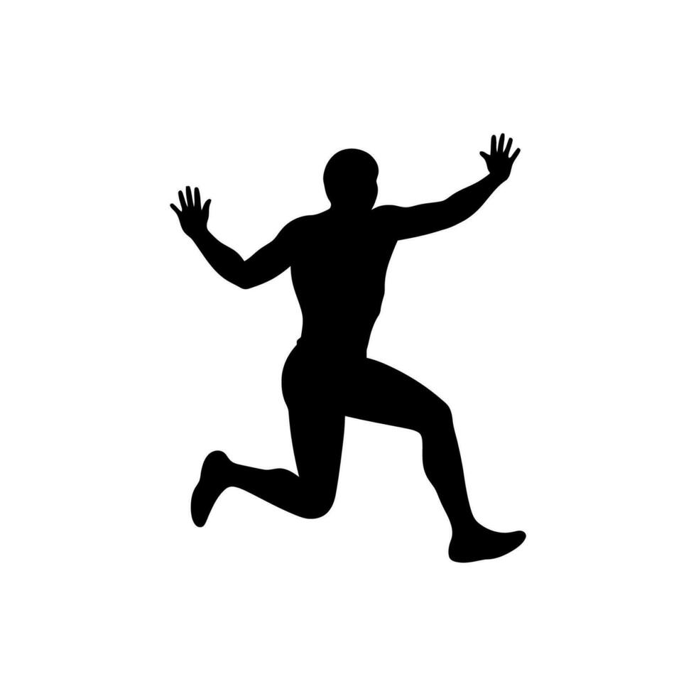 verdrievoudigen springen icoon Aan wit achtergrond - gemakkelijk vector illustratie