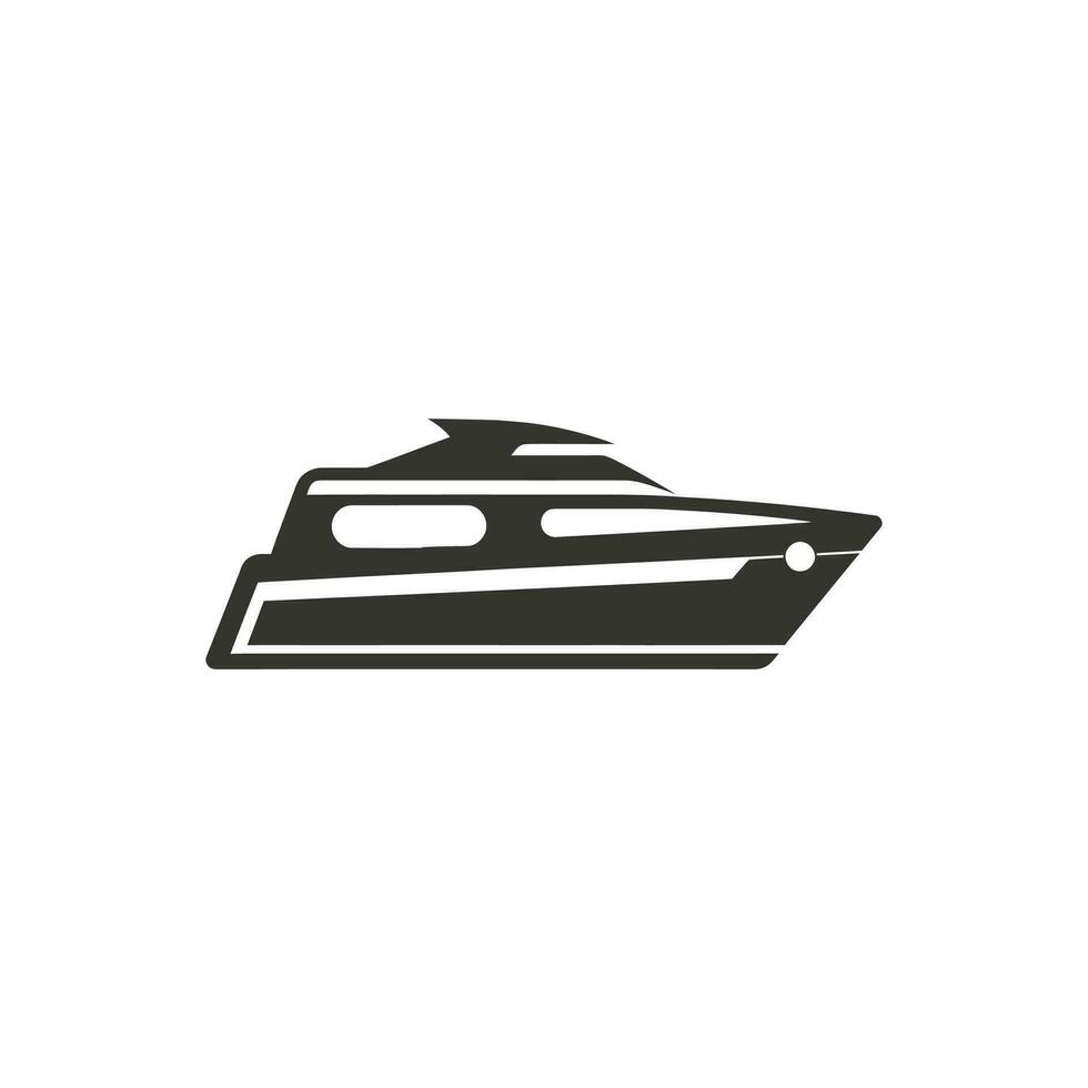 snelheid boot icoon Aan wit achtergrond - gemakkelijk vector illustratie