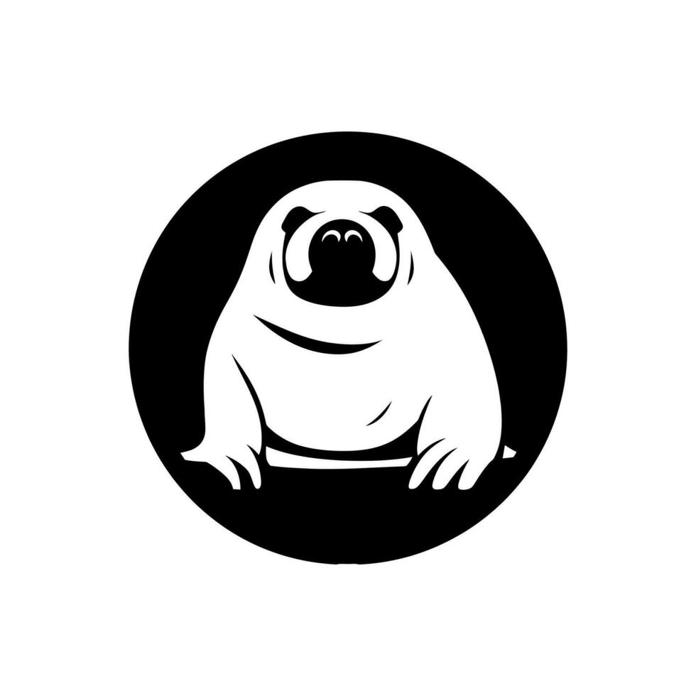 ivoor walrus icoon Aan wit achtergrond - gemakkelijk vector illustratie