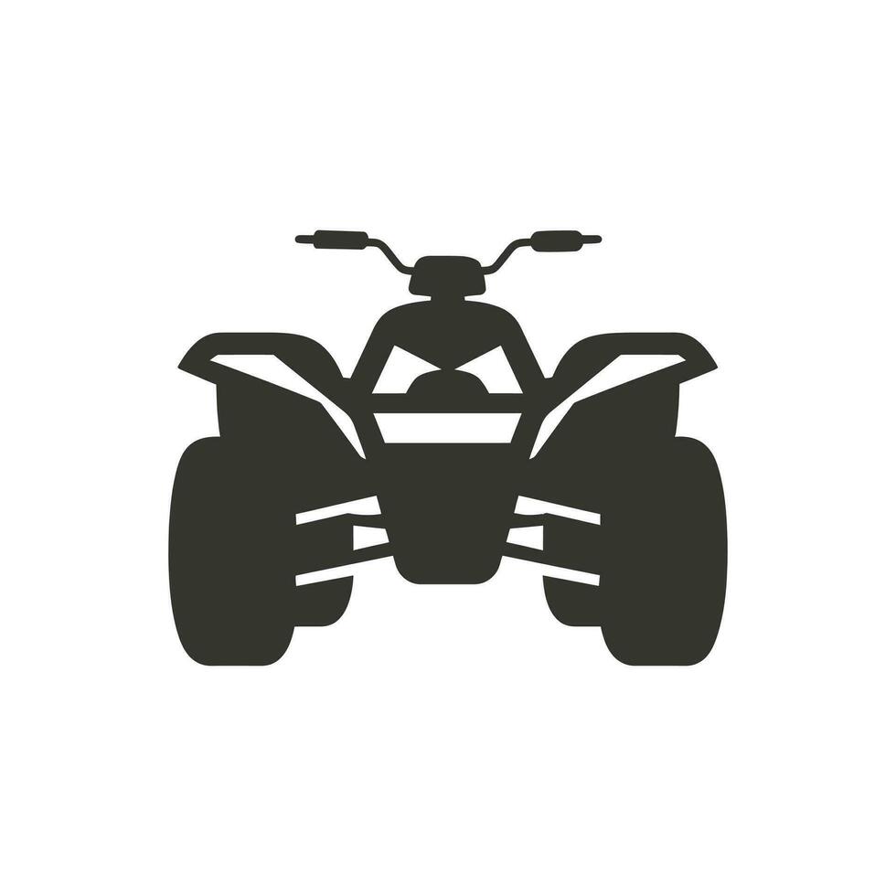 quad fiets icoon Aan wit achtergrond - gemakkelijk vector illustratie