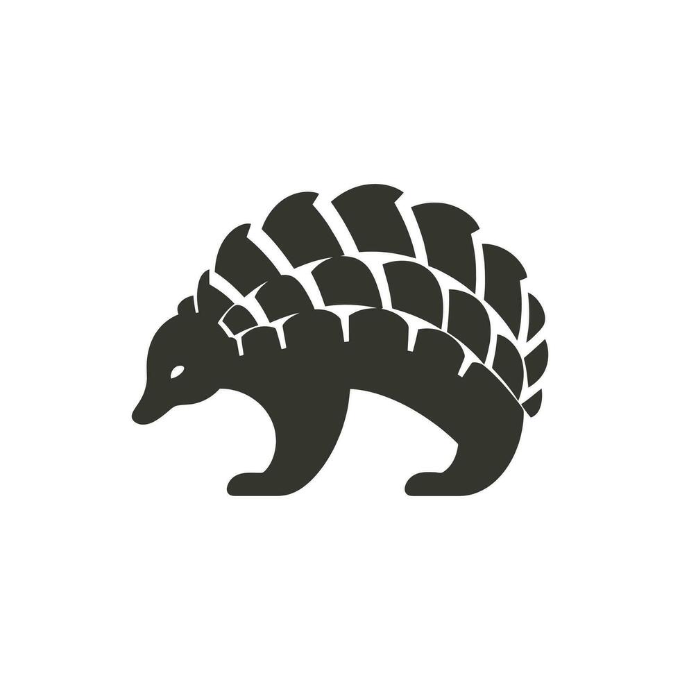 pangolin icoon Aan wit achtergrond - gemakkelijk vector illustratie