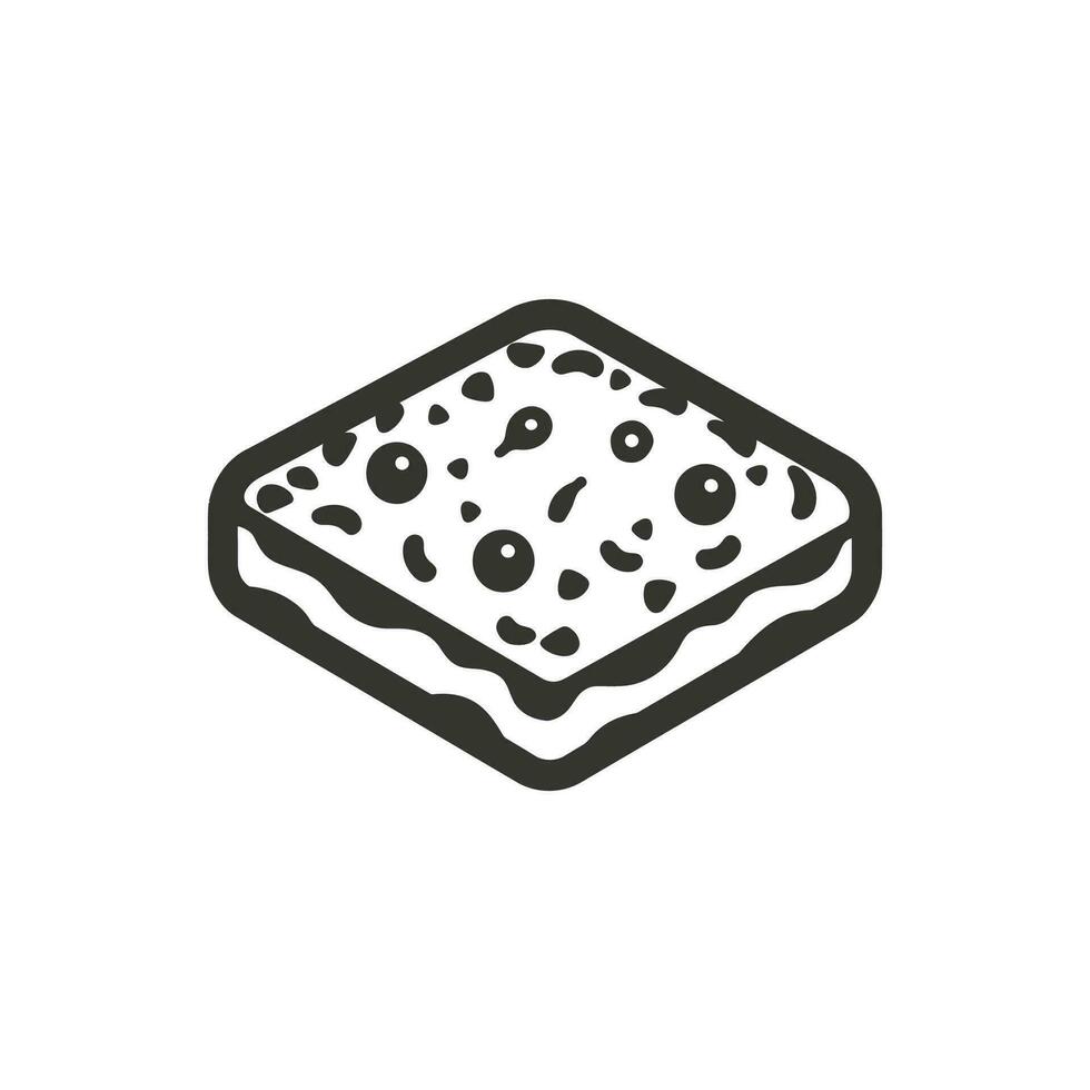 Siciliaans pizza icoon Aan wit achtergrond - gemakkelijk vector illustratie