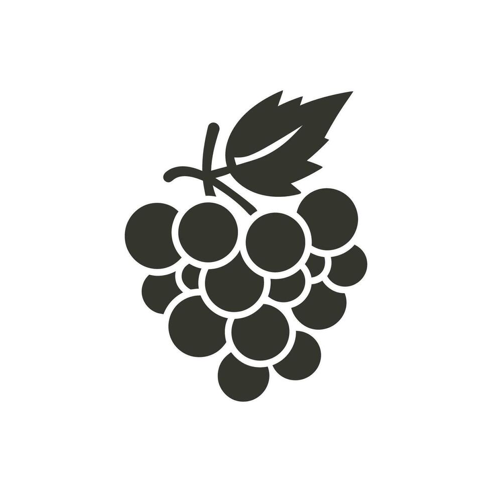 druif TROS icoon Aan wit achtergrond - gemakkelijk vector illustratie
