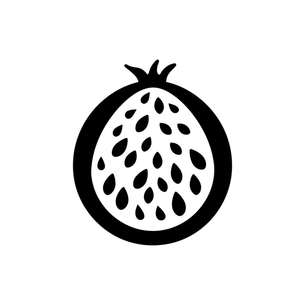 passie fruit icoon geïsoleerd Aan wit achtergrond vector