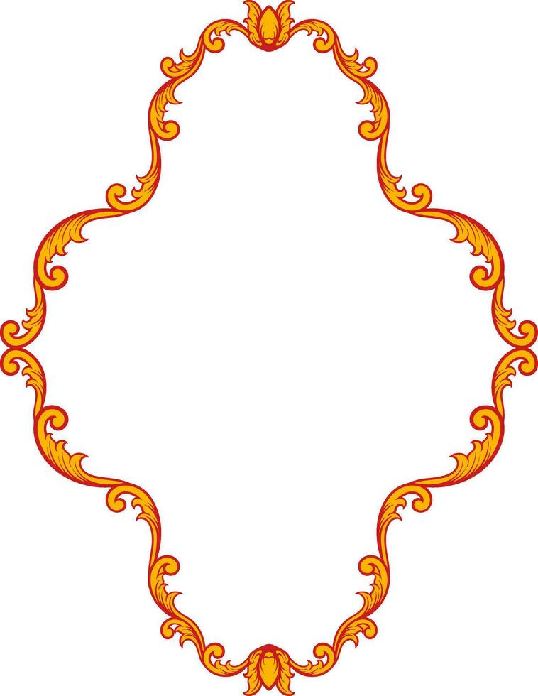 klassiek ornament kader. vector illustratie