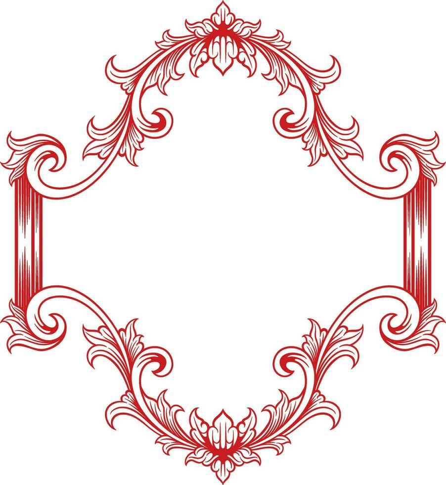 klassiek ornament kader. vector illustratie