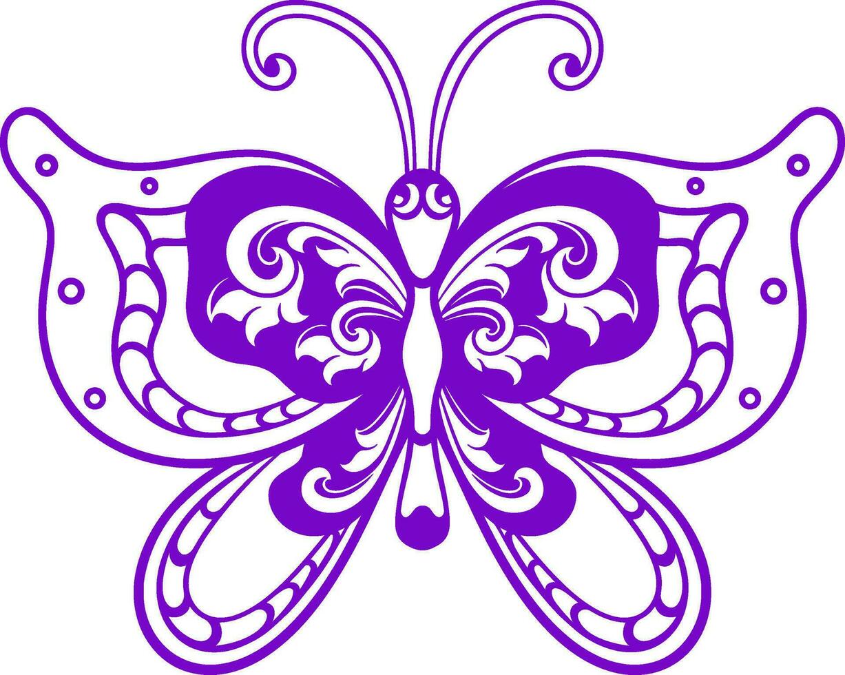 mooi vlinder. vector illustratie