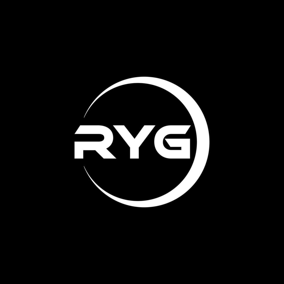 ryg brief logo ontwerp, inspiratie voor een uniek identiteit. modern elegantie en creatief ontwerp. watermerk uw succes met de opvallend deze logo. vector