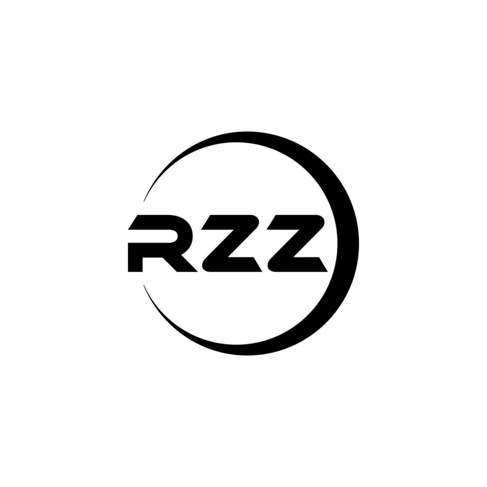 rzz brief logo ontwerp, inspiratie voor een uniek identiteit. modern elegantie en creatief ontwerp. watermerk uw succes met de opvallend deze logo. vector