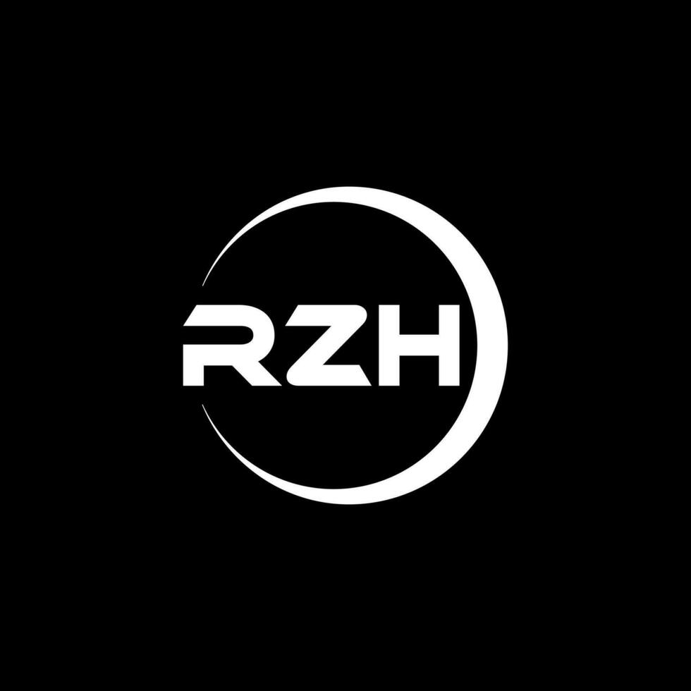 rzh brief logo ontwerp, inspiratie voor een uniek identiteit. modern elegantie en creatief ontwerp. watermerk uw succes met de opvallend deze logo. vector