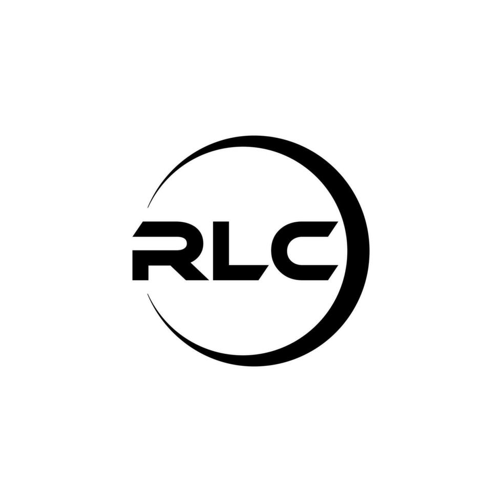 rlc brief logo ontwerp, inspiratie voor een uniek identiteit. modern elegantie en creatief ontwerp. watermerk uw succes met de opvallend deze logo. vector