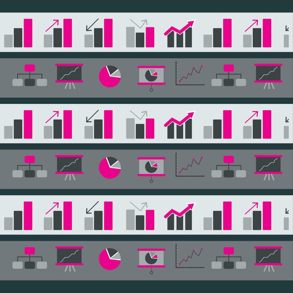 kantoor pictogrammen patroon achtergrond vector illustratie