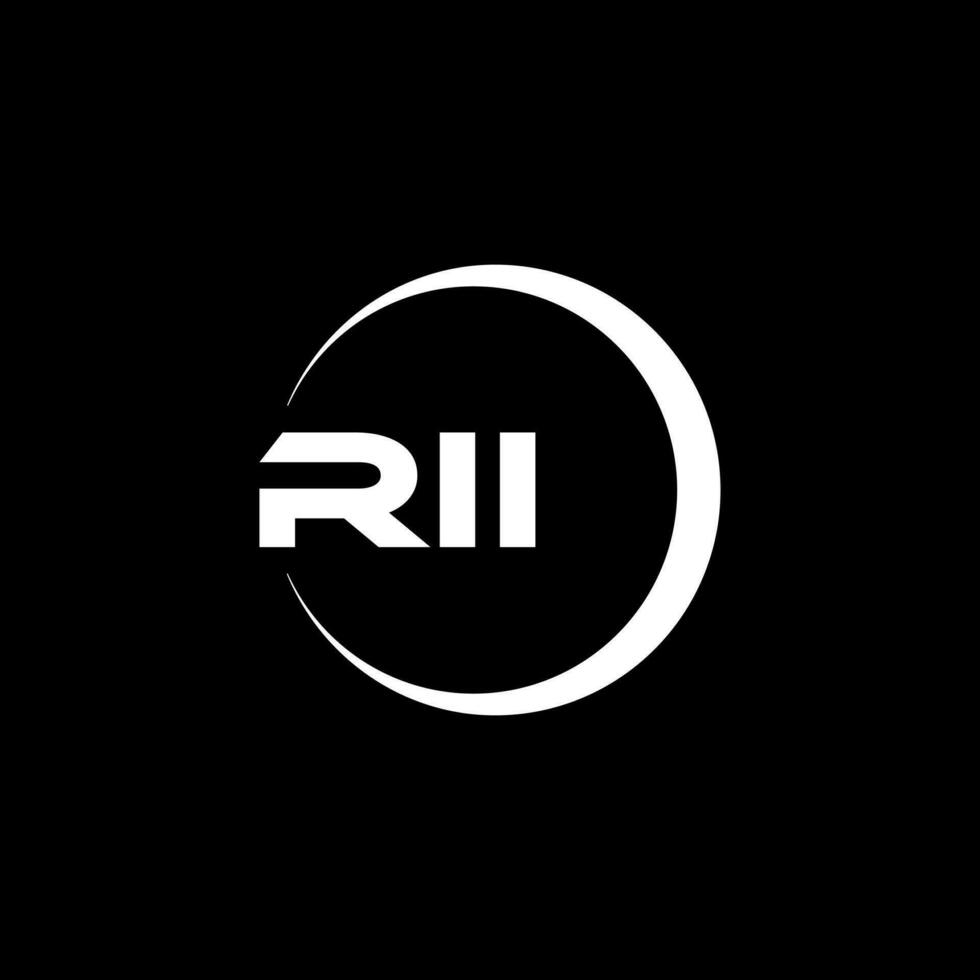 rii brief logo ontwerp in illustratie. vector logo, schoonschrift ontwerpen voor logo, poster, uitnodiging, enz.