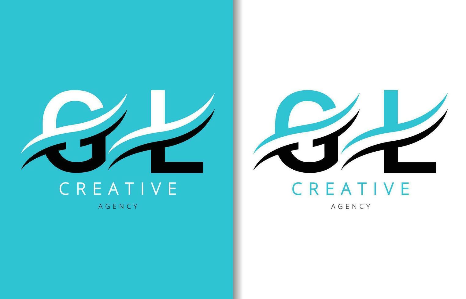 g l brief logo ontwerp met achtergrond en creatief bedrijf logo. modern belettering mode ontwerp. vector illustratie