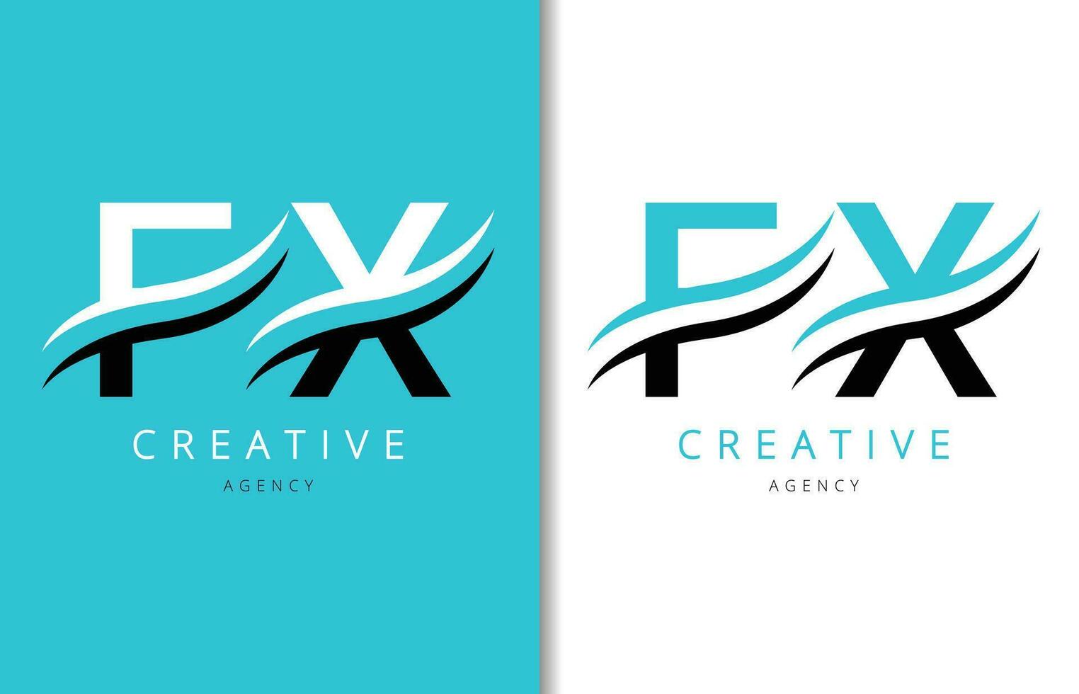 f X brief logo ontwerp met achtergrond en creatief bedrijf logo. modern belettering mode ontwerp. vector illustratie