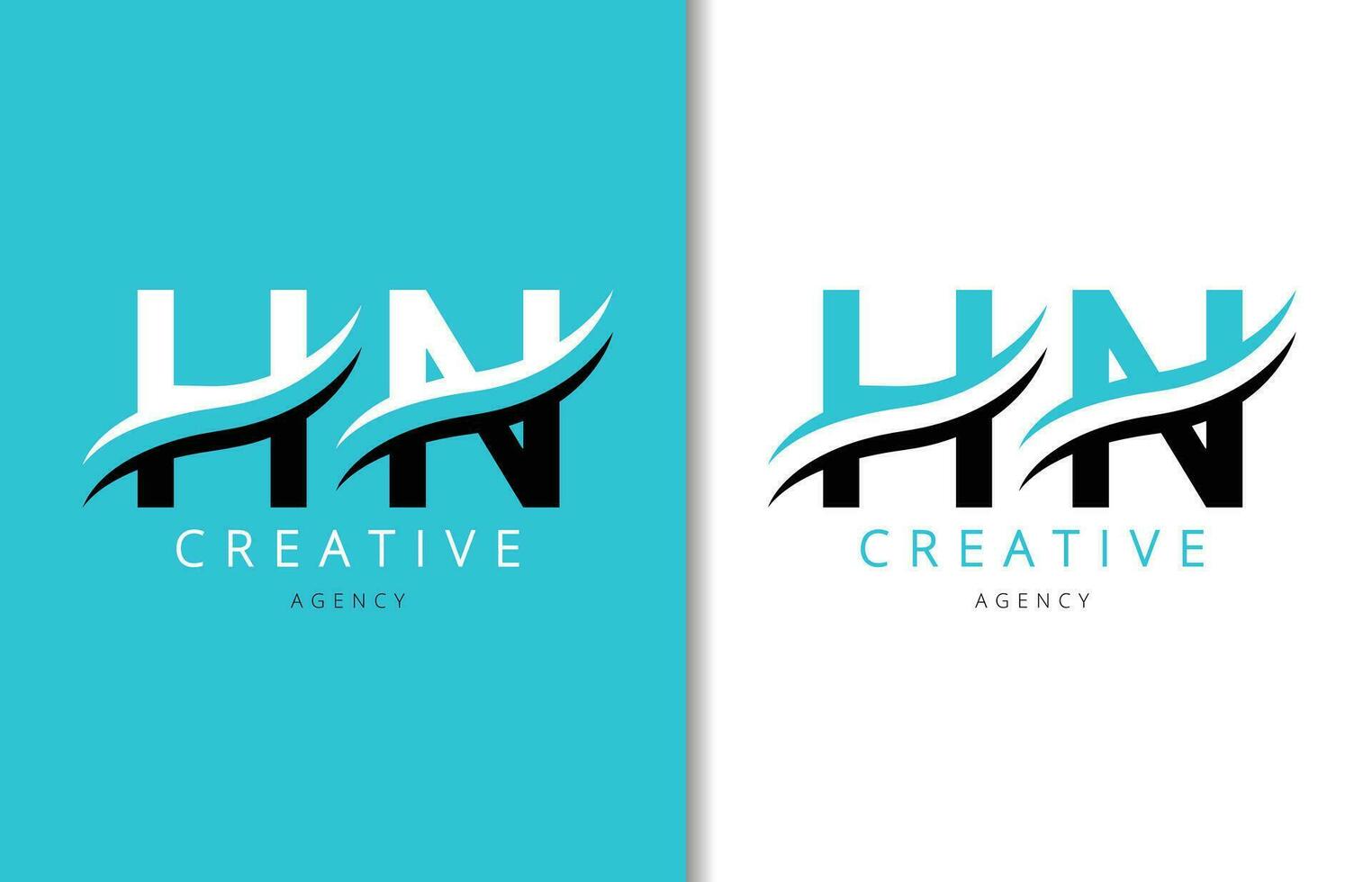 h n brief logo ontwerp met achtergrond en creatief bedrijf logo. modern belettering mode ontwerp. vector illustratie