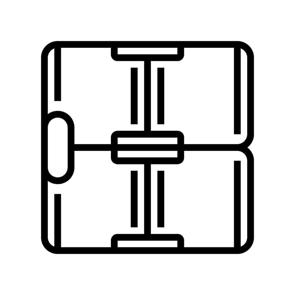 oneindigheid kubus friemelen speelgoed- lijn icoon vector illustratie