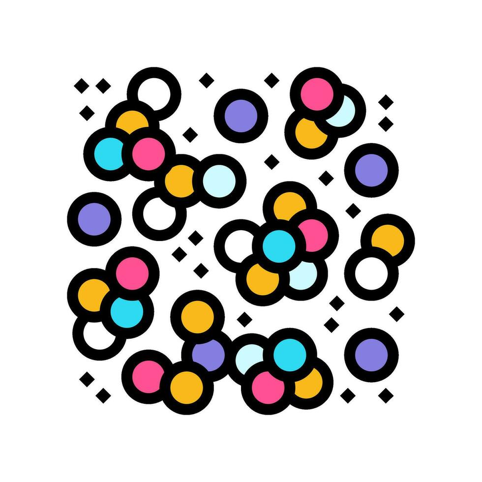 schitteren disco partij kleur icoon vector illustratie