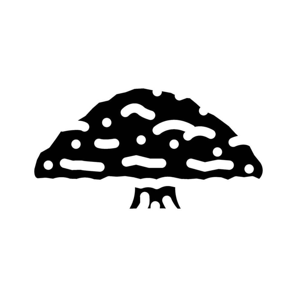 ceiba oerwoud amazon glyph icoon vector illustratie