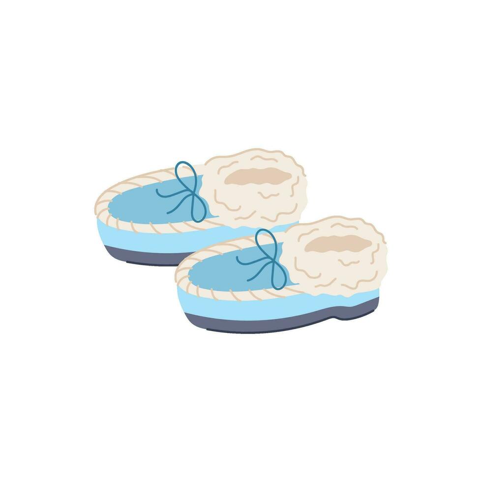 levensstijl kind slippers tekenfilm vector illustratie