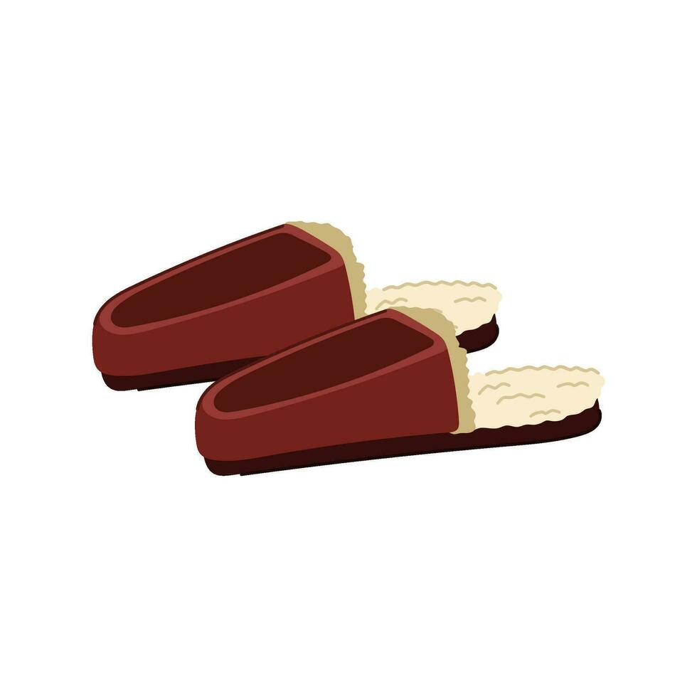 voeten Mens slippers tekenfilm vector illustratie