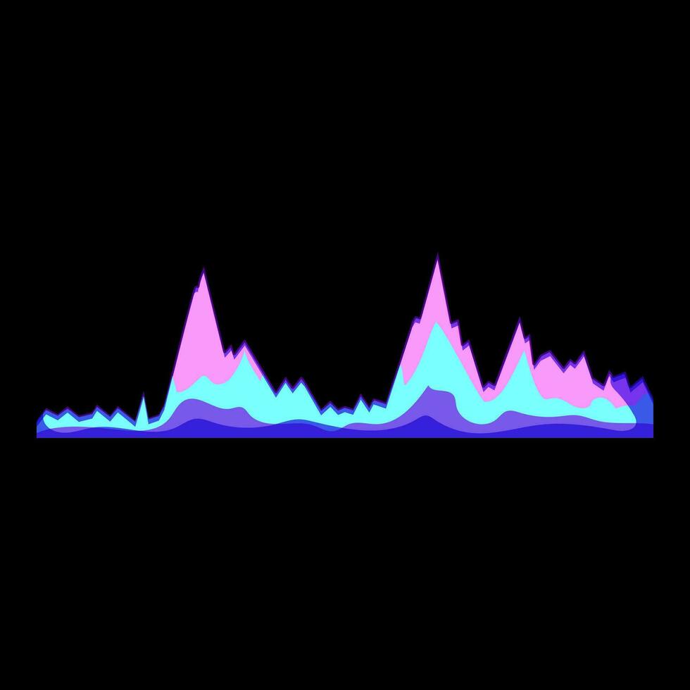 digitaal equalizer muziek- tekenfilm vector illustratie