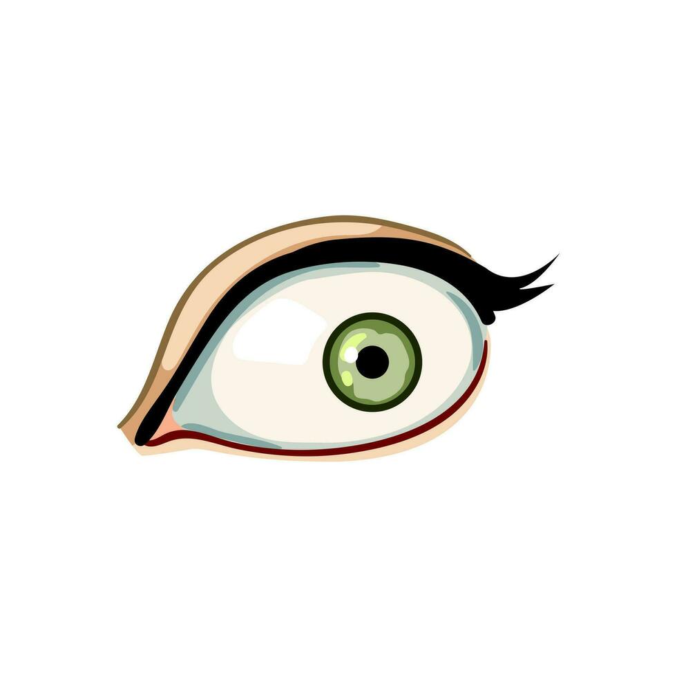 Gezondheid oog tekenfilm vector illustratie