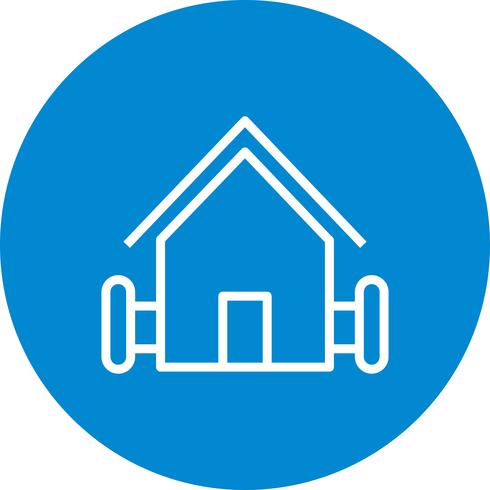 Boerderij huis vector pictogram