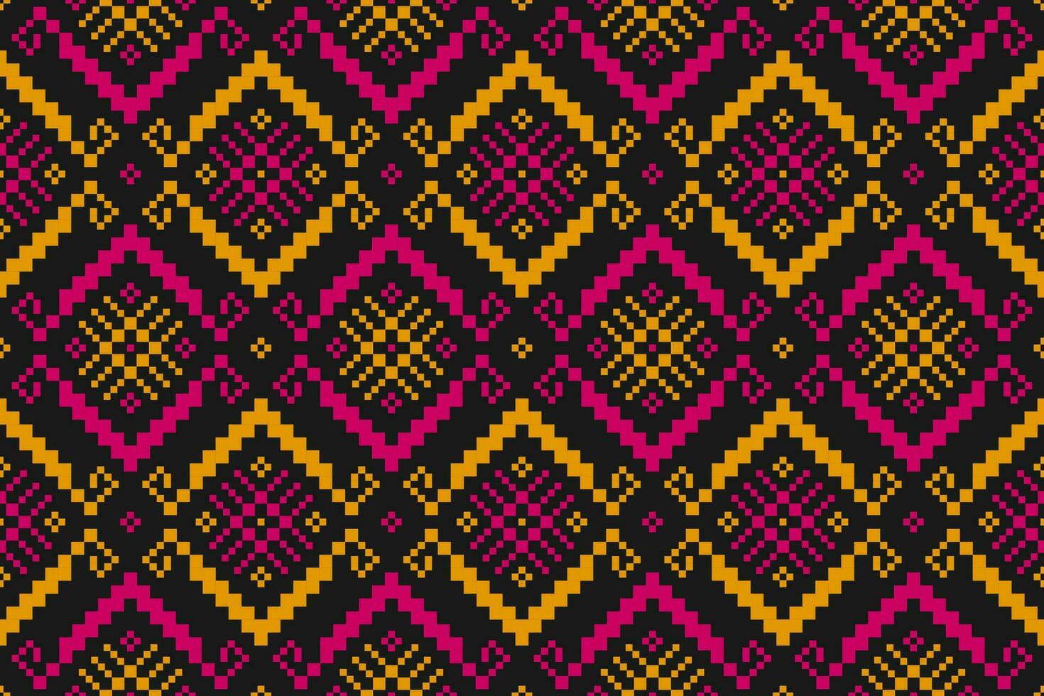 kleding stof Mexicaans stijl. meetkundig etnisch naadloos patroon in stam. aztec kunst ornament afdrukken. vector